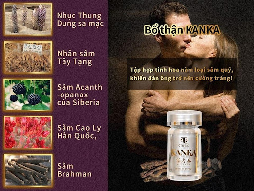 Bổ thận Kanka Nhật Bản – Phương thuốc trị xuất tinh sớm được nhiều người tin dùng.