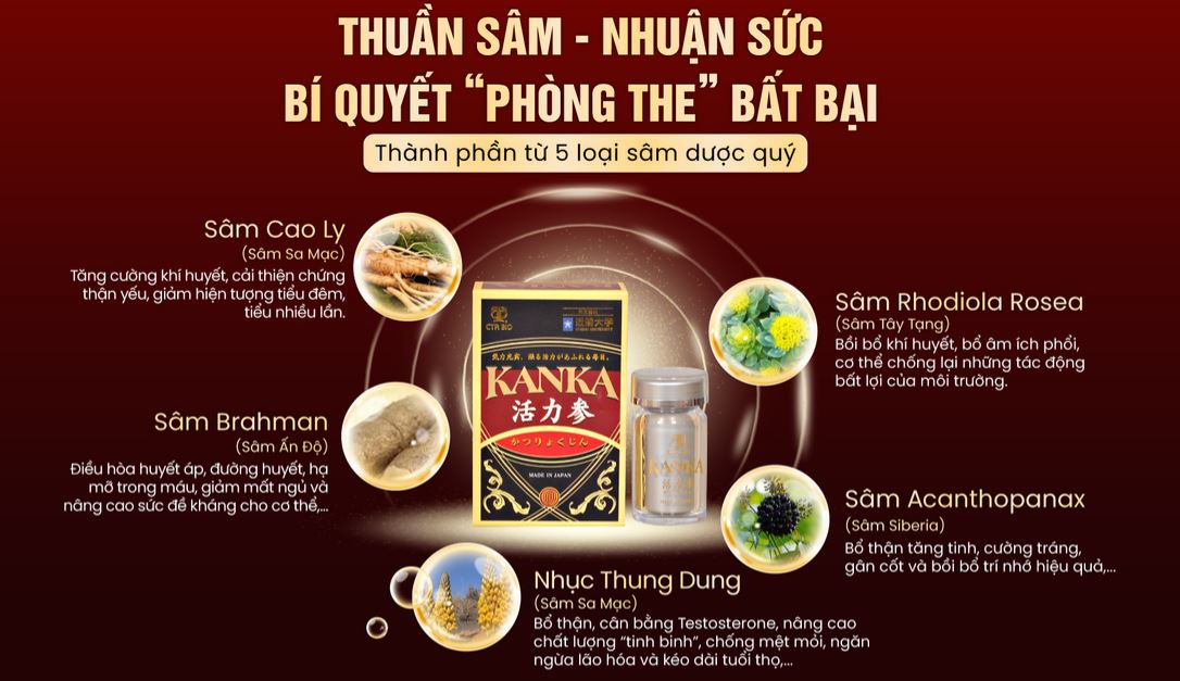 Thành phần bổ thận Kanka